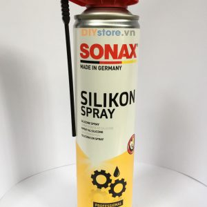 SONAX Silikon Spray - Bình xịt bôi trơn bảo dưỡng nhựa, cao su, 400ml