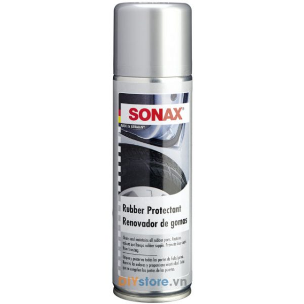 SONAX Rubber Protectant - Xịt bảo dưỡng cao su, ron cửa, lốp xe, 300ml