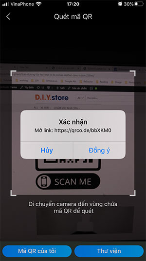 Cách quét mã QR trên iPhone và điện thoại Android bằng Zalo